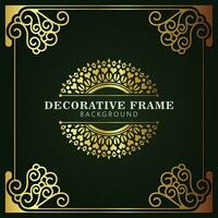 Elegant decorative frame design background vector