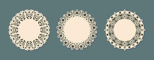 Vector isolated vintage label design with circle frame