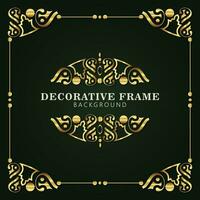 Elegant decorative frame design background vector