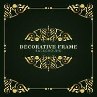 Elegant decorative frame design background vector