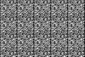 Abstract Diagonal Wavy Lines Pattern in Black and White vector