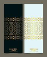 elegant gold pattern card design vector