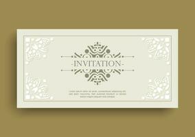 Invitation card vector design vintage style