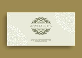 Invitation card vector design vintage style