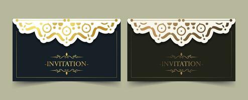 luxury invitation background style ornamental pattern vector