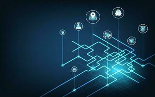 Global Logistics Network Connection background concept with Big data visualization, Cloud computing, network online digital, exchange of transportation. Vector illustration eps10