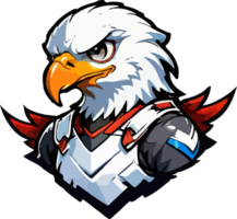 AI generated Eagle Logo E Sport Sticker png