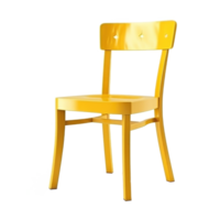 AI generated Wooden chair isolated on transparent background png