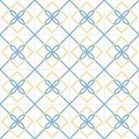 Abstract traditional greek or mediterranean background made of tiles, vector seamless pattern.