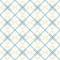 Abstract traditional greek or mediterranean background made of tiles, vector seamless pattern.