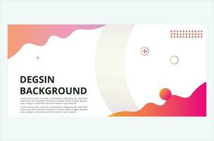 Colorful template banner with gradient.  Liquid shape and gradient colorful background. vector