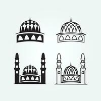 mosque logo, muslim logo vector illustration design graphic , vintage logo