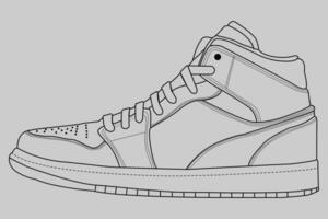 snekar Drawn line art design vector