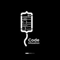 code infusion logo design vector