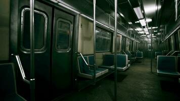 métro de transport en commun vide train de métro video