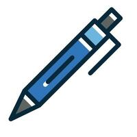 Pen Vector Thick Line Filled Dark Colors