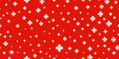 Seamless hospital background with plus symbols vector