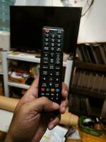 An infra red television remote control photo