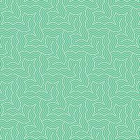 Abstract geometric green japanese overlapping circles lines and waves pattern vector