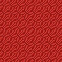 Japanese Red waves pattern vector
