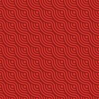 Japanese Red waves pattern vector