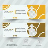 Professional Email Signature Template Modern and Minimal Corporate email signature Layout vector