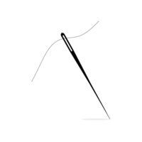 svart nål ikon isolerat png