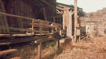 abandoned wooden deserted buildings in bodie ghost town video