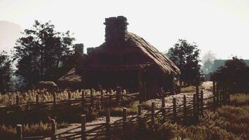 Abandoned house made of mudbrick wall video