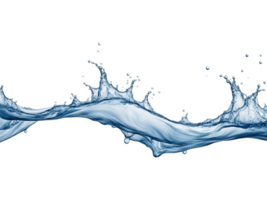 AI generated Water Wave Splash Isolated on Transparent Background png