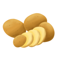 batatas desenhado à mão ilustração png