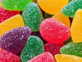 colorful candies background. top view photo