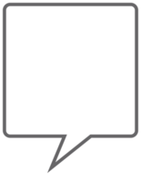 Speak bubble text, chatting box, message box outline cartoon png