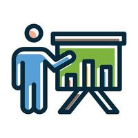 Presentation Vector Thick Line Filled Dark Colors