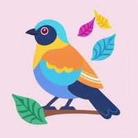 AI generated Colorful Bird Logo Avatar Clip Art Icon Sticker Decoration Simple Background photo