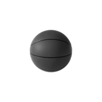 Black basketball ball isolated. transparent background png