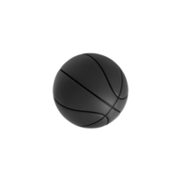 Preto basquetebol bola isolado. transparente fundo png