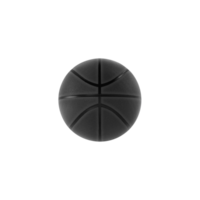 negro baloncesto pelota aislado. transparente antecedentes png