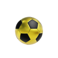 gyllene fotboll boll. transparent bakgrund png