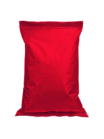 Red Packaging for food, chips, crackers, sweets, mockup for your design and advertising, an empty packaging form. transparent background png