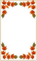 AI generated Thanksgiving border frame illustration photo