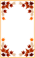 AI generated Thanksgiving Border frame PNG transparent background