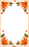 AI generated Thanksgiving Border frame PNG transparent background