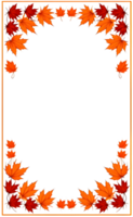 AI generated Thanksgiving Border frame PNG transparent background