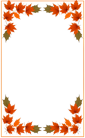 AI generated Thanksgiving Border frame PNG transparent background