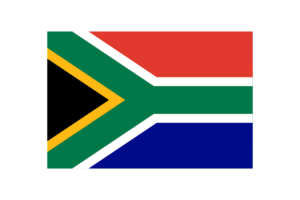 sur África nacional bandera transparente png