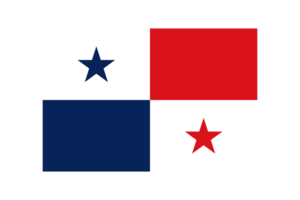 Panama nationaal vlag transparant PNG