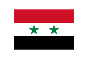Syrië nationaal vlag transparant PNG