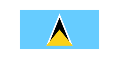 Saint Lucia national flag transparent png