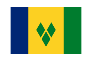 Saint Vincent and the Grenadines national flag transparent png